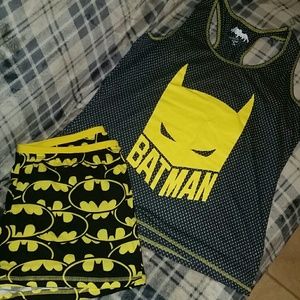 Womens Batman pajamas shorts and tank